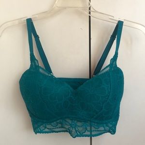 NWOT PINK Lace Bralette Pushup